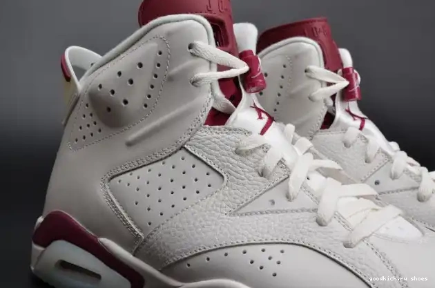 Jordan 384664-116 white Air 6 Maroon Retro 0529